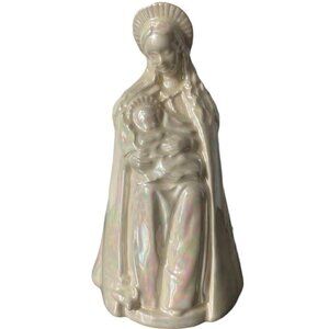 Catholic Home Decor Ceramic Mother Mary  Jesus Religious Figurine